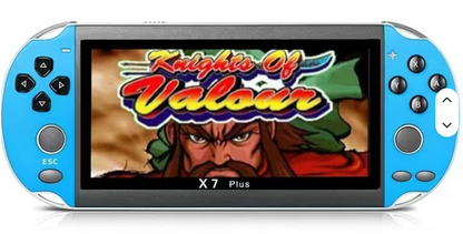 X7PLUS Video Game Console, 5.1-Inch Screen, Dual Joystick, Built-In Retro Games, Arcade Gaming System, Video & Music Support, AV Output
