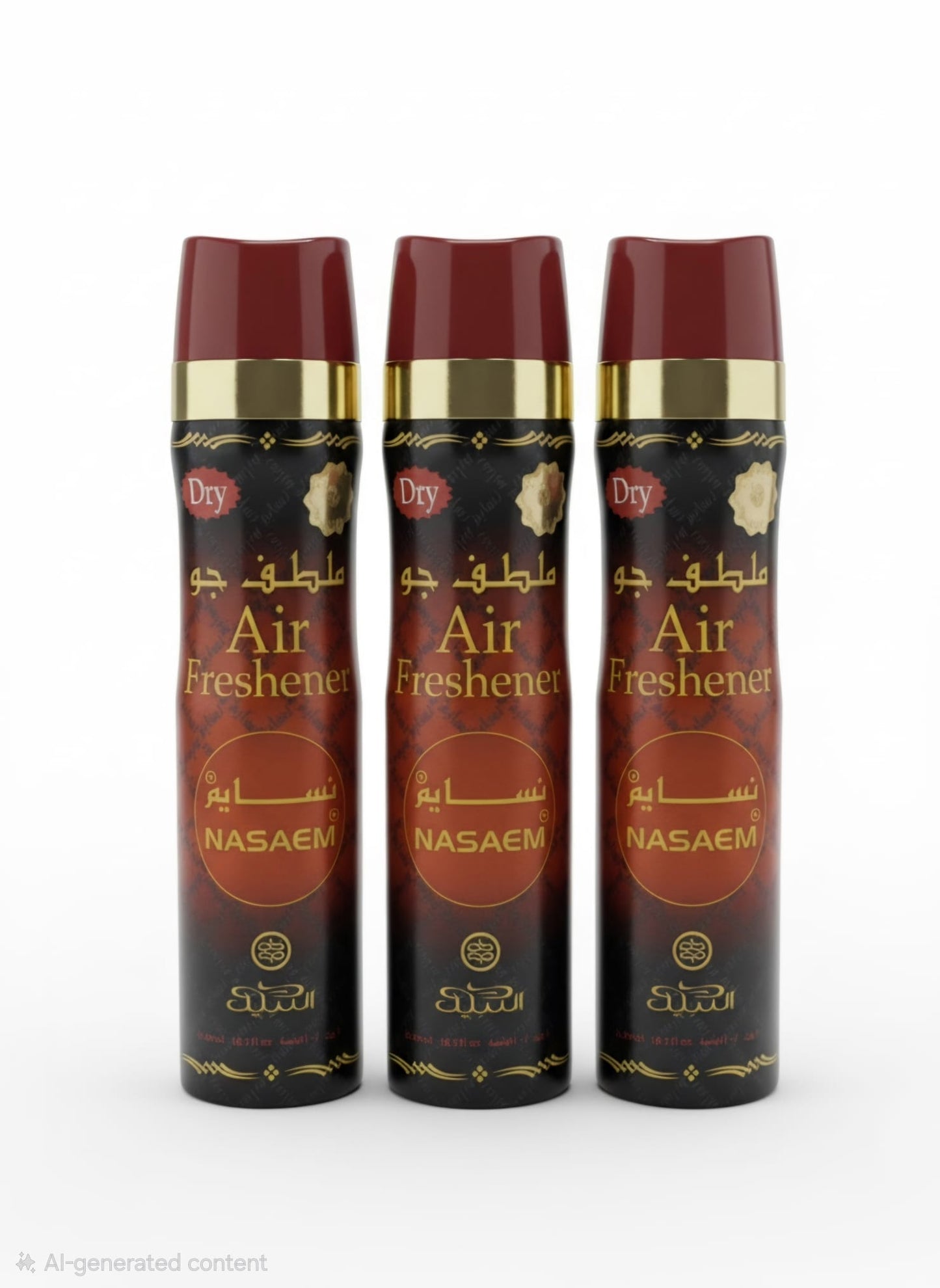 Nasaem Air Freshener 3 Piece Set | Long Lasting Arabian Home & Car Fragrance | Premium Scent Collection