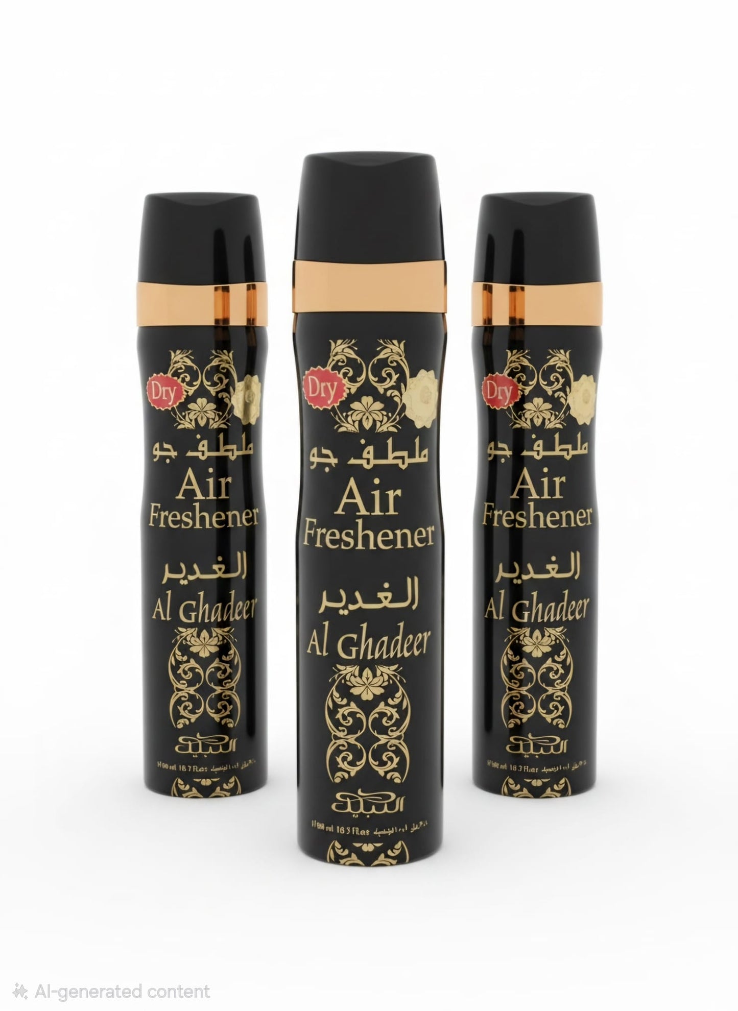 Nabeel Al Ghadeer Air Freshener 3 Piece Set | Long Lasting Arabian Home & Car Fragrance | Premium Fresh Scent Collection