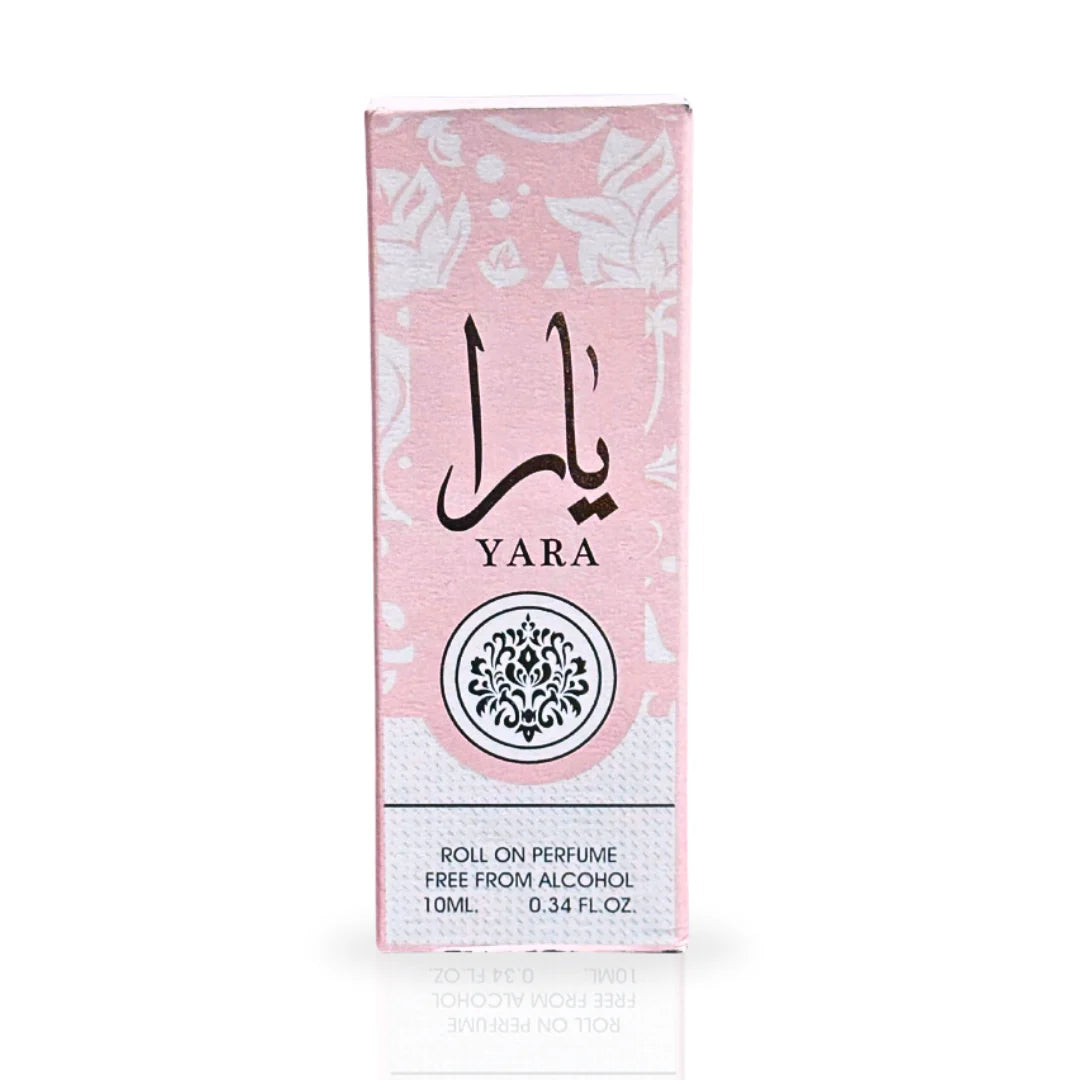 Lattafa Yara Roll-On Perfume Oil 10ml x 12 Pack | Sweet Vanilla Floral Long Lasting Arabic Attar Unisex Non-Alcohol Fragrance Travel Size Set