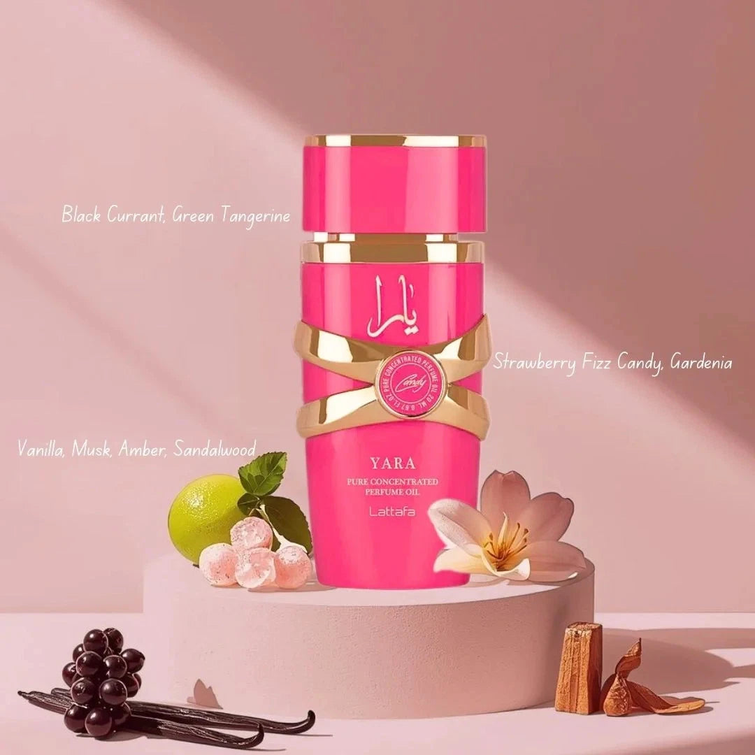 Yara Candy Pure Concentrated Perfume Oil 0.67 fl. oz by Lattafa