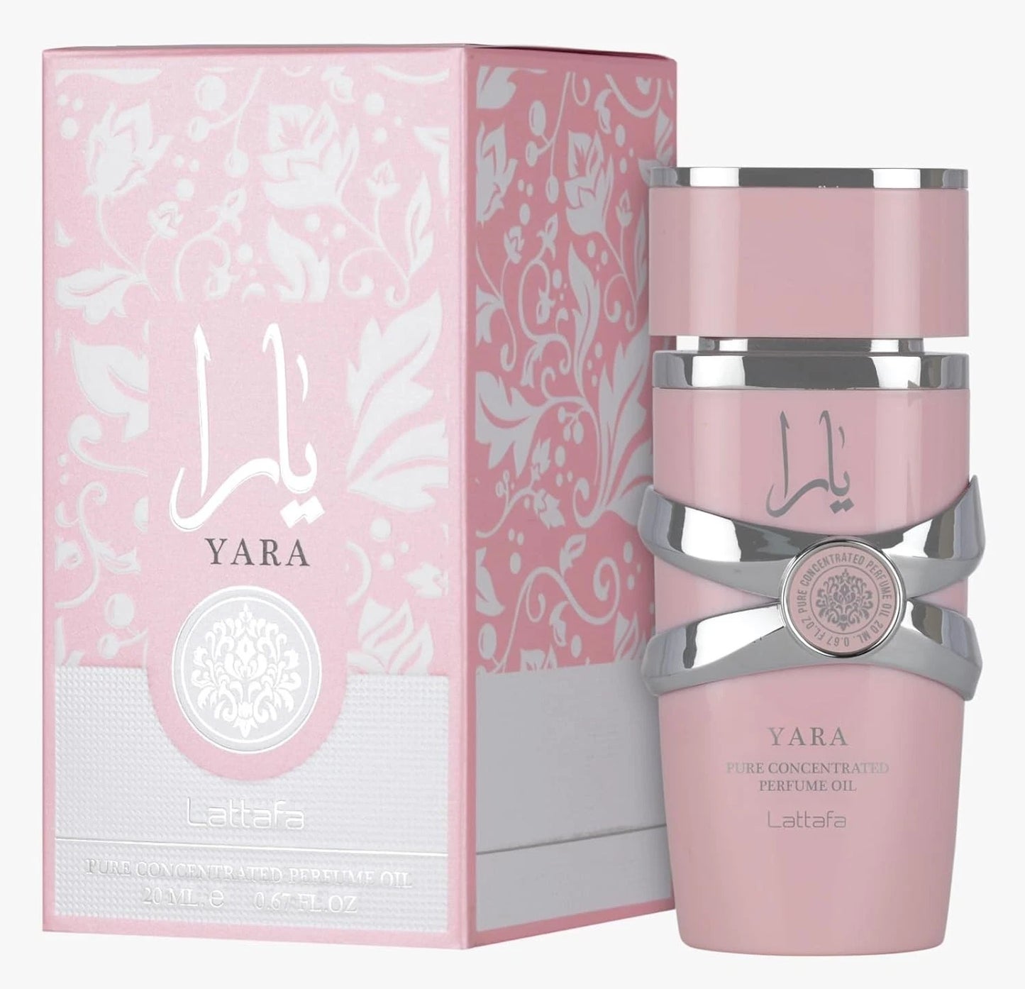 Yara Pink Pure Concentrated Perfume Oil 0.67 fl. oz by Lattafa