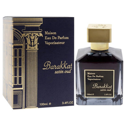 BARAKKAT SATIN OUD 3.4 FL. OZ EDP SPRAY  BY FRAGRANCE WORLD