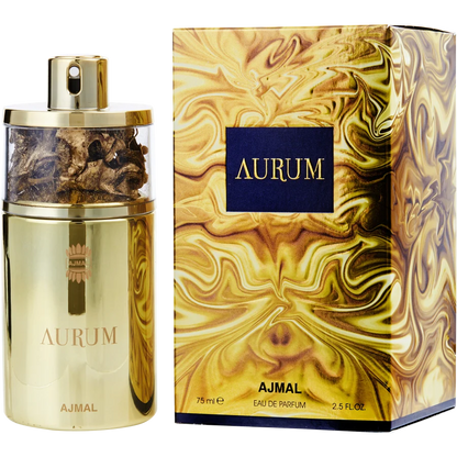 Ajmal Aurum Eau de Parfum for Women 75ml (2.53 Fl Oz) | Floral Fruity Oriental Perfume with Raspberry, Lemon, Gardenia, Jasmine, Amber, Vanilla &amp; Musk