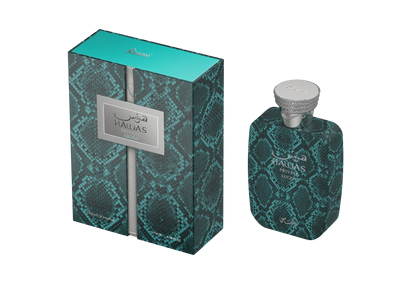 Rasasi Hawas Private Luceo Extrait de Parfum 100ml (3.4 Fl Oz) | Unisex Citrus Woody Spicy Fragrance with Bergamot, Lemon, Ginger, Magnolia, Cardamom &amp; Amber