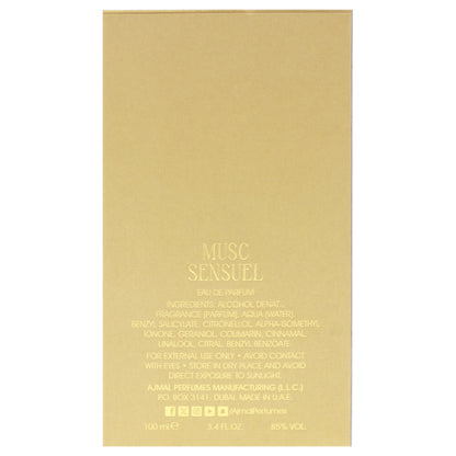 Ajmal Musc Sensuel Eau de Parfum, Unisex Fragrance, Musky Floral Perfume with Soft Powdery, Woody &amp; Warm Accords
