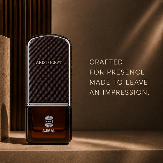 Ajmal Aristocrat Eau de Parfum for Men, 75ml (2.5 Fl Oz), Woody Aromatic Fragrance with Fresh, Fruity, Floral, Spicy, Woody, Amber &amp; Musk Accords