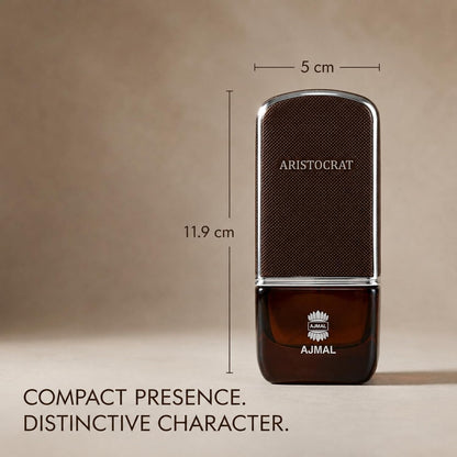 Ajmal Aristocrat Eau de Parfum for Men, 75ml (2.5 Fl Oz), Woody Aromatic Fragrance with Fresh, Fruity, Floral, Spicy, Woody, Amber &amp; Musk Accords