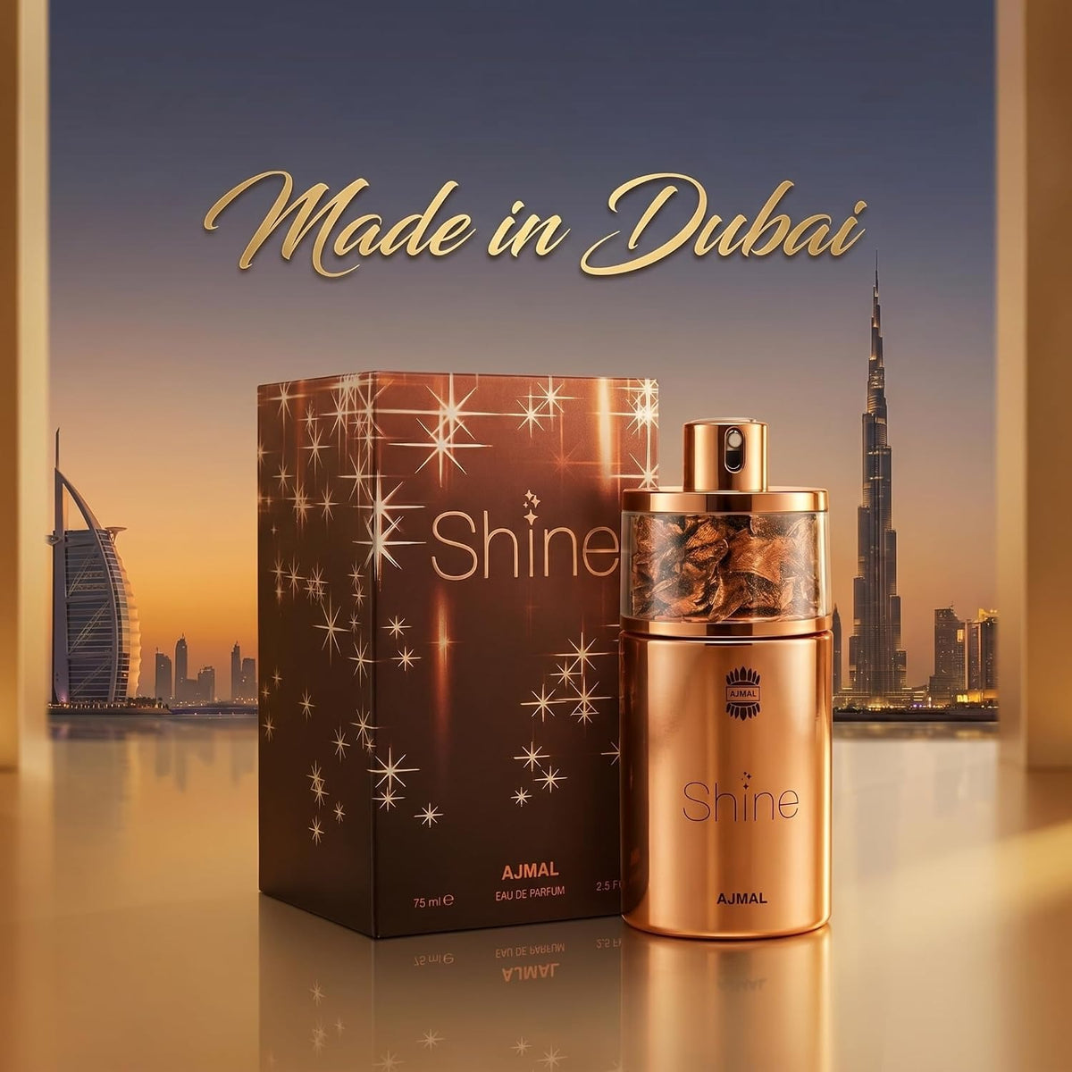 Ajmal Shine Eau de Parfum for Women, Fruity Rose Powdery Perfume, Elegant Feminine Fragrance with Vibrant Fruity Notes, Romantic Rose &amp; Soft Powdery Accords