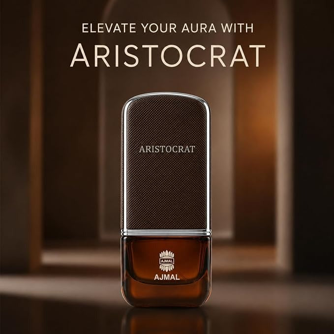 Ajmal Aristocrat Eau de Parfum for Men, 75ml (2.5 Fl Oz), Woody Aromatic Fragrance with Fresh, Fruity, Floral, Spicy, Woody, Amber &amp; Musk Accords
