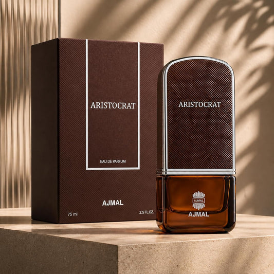 Ajmal Aristocrat Eau de Parfum for Men, 75ml (2.5 Fl Oz), Woody Aromatic Fragrance with Fresh, Fruity, Floral, Spicy, Woody, Amber &amp; Musk Accords