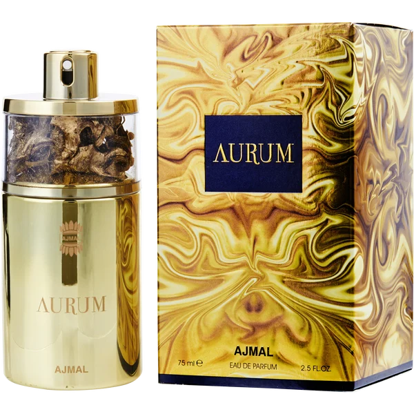 Ajmal Aurum Eau de Parfum for Women 75ml (2.53 Fl Oz) | Floral Fruity Oriental Perfume with Raspberry, Lemon, Gardenia, Jasmine, Amber, Vanilla &amp; Musk