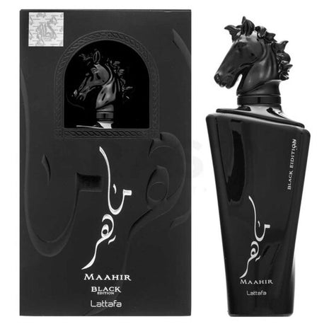MAAHIR BLACK 3.4 FL. OZ EDP SPRAY BY LATTAFA
