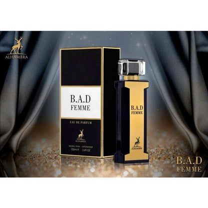 B.A.D FEMME 3.4 FL. OZ EDP SPRAY BY  MAISON ALHAMBRA