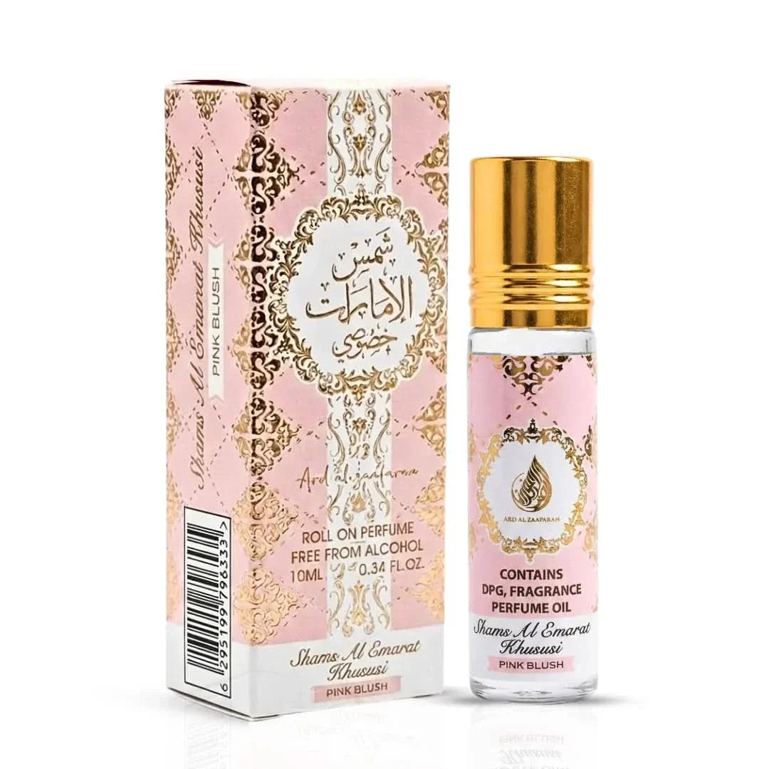 Ard Al Zaafaran Shams Al Emarat Khususi Roll-On Perfume Oil 10ml x 12 Pack | Sweet Fruity Vanilla Long Lasting Arabic Attar Unisex Non-Alcohol Fragrance Travel Size Set