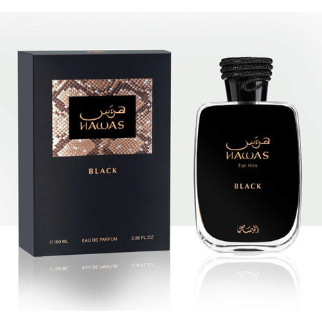 HAWAS BLACK 3.38 FL. OZ EDP SPRAY BY  RASASI