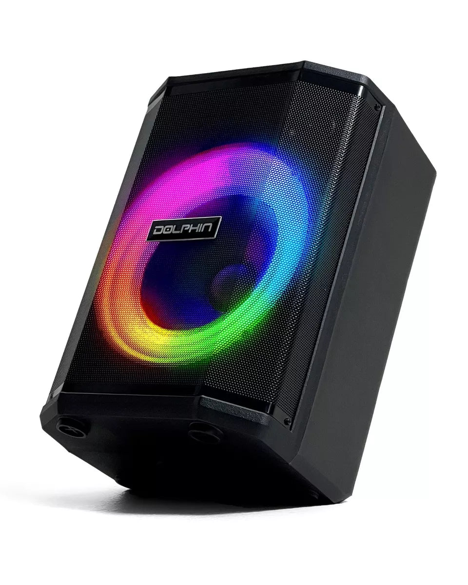 Dolphin 8" Heavy-Duty Handy Party Speaker with Wireless Microphone & Remote