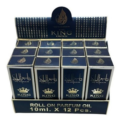 Ard Al Zaafaran Taj Al Malik Roll-On Perfume Oil CPO 10ml x 12 Pack | Long Lasting Arabic Attar Unisex Mini Perfume Oil For Men & Women Travel Size Set
