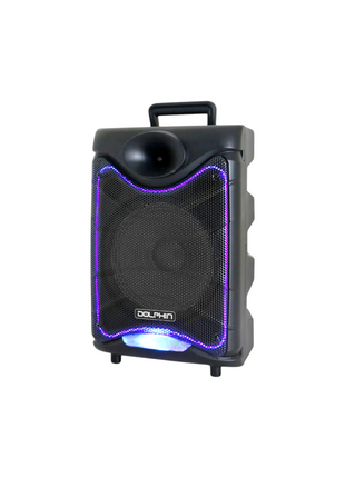 Dolphin 8" Heavy-Duty Handy Party Speaker with Wired Microphone & Remote