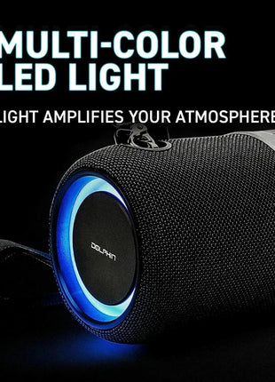 Dolphin Waterproof Bluetooth Boombox with WaveSync Dual Speaker Pairing
