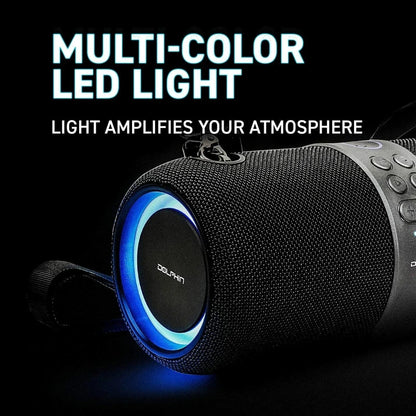 Dolphin Waterproof Bluetooth Boombox with WaveSync Dual Speaker Pairing